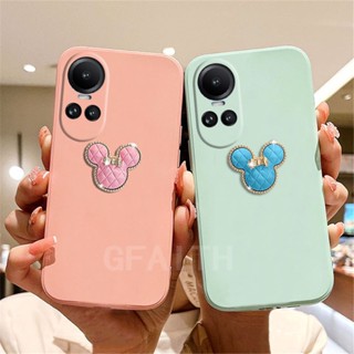 ใหม่ เคสโทรศัพท์มือถือ ซิลิโคนนิ่ม TPU ลายการ์ตูนมินนี่น่ารัก แฟชั่น สําหรับ Oppo Reno10 Pro Global Version Reno 10 Pro+ 5G 2023 Reno10 Pro Plus