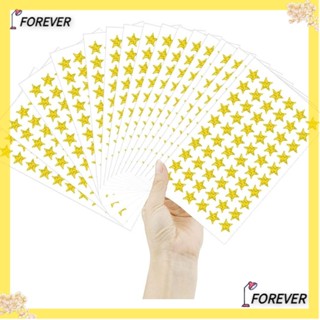 Forever สติกเกอร์ฟอยล์ รูปดาว ขนาดเล็ก มีกาวในตัว สีทอง สําหรับเด็ก