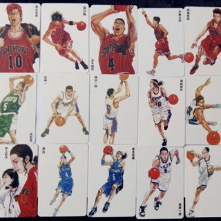 การ์ดลามิเนต สองด้าน ลาย Slam Dunk Basketball Airman 24 ใบ ขนาด 52x78 มม.