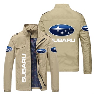 SUBARU LOGO jacket car shop custom work clothes OUTBACK FORESTER XV BRZ LEGACY impreza CROSSTREK outdoor driving loose thin cardigan stand collar windbreaker