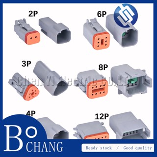 Bochang Deutsch DT series ปลั๊กเชื่อมต่อ DT06-2S DT04-2P DT06-3S DT04-3P DT06-4S DT04-4P DT06-6S DT04-6P DT06-8S DT04-8P DT06-12S DT04-12P ตัวผู้ ตัวเมีย พร้อมขั้ว