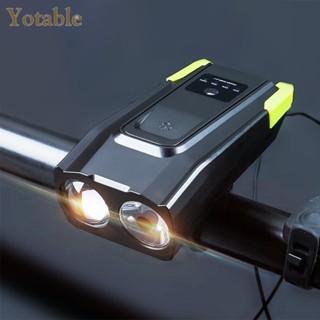 [Yotable.th] ไฟฉายเหนี่ยวนํา พร้อมแตร 120dB 4000mAh สําหรับจักรยานเสือภูเขา