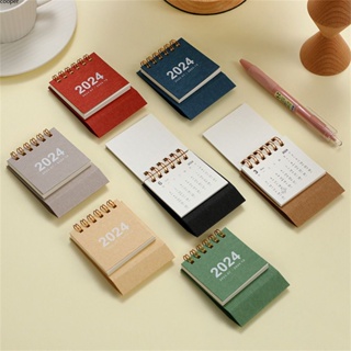 【ในการจัดส่ง】 2024 Creative Simple Desktop Mini Desk Calendar Nordic Student Portable Time Schedule Ornament