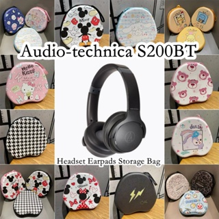 【Yoshida】เคสหูฟัง ลายการ์ตูนหมีสตรอเบอร์รี่ สําหรับ Audio-technica S200BT S200BT