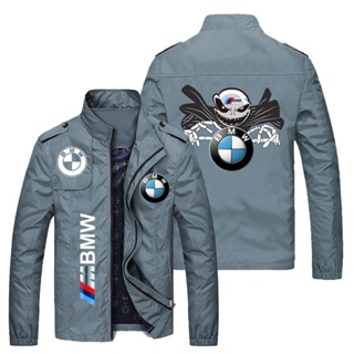 BMW LOGO jacket car shop custom work clothes 320i 330i 425i 430i 525i 530i 540i outdoor driving loose thin cardigan stand collar windbreaker