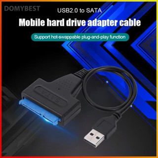 ❤ Domybest สายเคเบิลแปลง USB 2.0 เป็น SATA รองรับ UASP 22pin สําหรับ HDD SSD UK 2.5 นิ้ว