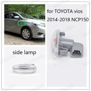 โคมไฟสัญญาณบังโคลนด้านข้าง สําหรับ TOYOTA vios gen3 NCP150 2014 2015 2016 2017 2018 1 ชิ้น