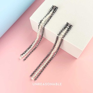 ต่างหู ต่างหูคลิป ต่างหูก้านเงินแท้ น้ำหนักเบา Unreasonable Accessories UA0828-01