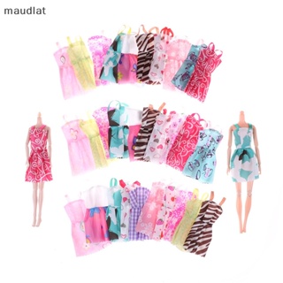 Maud ชุดเดรส แฮนด์เมด แฟชั่น สําหรับตุ๊กตา 10 ชิ้น
 En