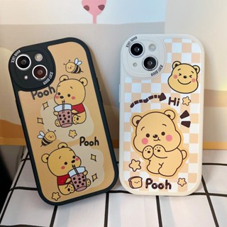 Samsung S23 Ultra S22 Plus S21 S20 FE เคสมือถือ TPU แบบนิ่ม ลายอนิเมะ ดิสนีย์ พูห์ กันกระแทก สําหรับ Samsung A54 A34 A24 A14 A04 A73 A71 F23 F22 M31 M23 M32 M13 5G เคส