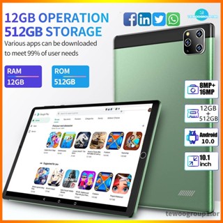 แท็บเล็ตอัพเกรด 12G+512GB Android 10.0 10.1 นิ้ว xiaomi บลูทูธ PC Octa 10 Core