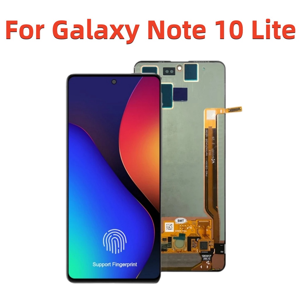 In stock 6.7 "Original สําหรับ Samsung Galaxy หมายเหตุ 10 Lite จอแสดงผล LCD Touch Screen Digitizer A