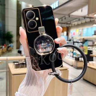 เคสโทรศัพท์มือถือ แบบนิ่ม ลายน่ารัก พร้อมแหวนขาตั้ง และสายคล้อง สําหรับ VIVO Y78 Y36 Y27 Y02 Y02T Y02A V27 V27e 5G 4G Y78 VIVOY27