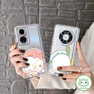 เคสโทรศัพท์มือถือแบบนิ่ม TPU ใส กันกระแทก ลายการ์ตูนน่ารัก สําหรับ Oppo A16-4G A16S A54S A5S A7 2018 AX5S AX7 A7N A12 A12S A11K A15 A15S