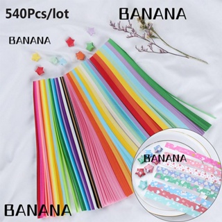 Banana1 แถบกระดาษ บรรเทาความเครียด DIY คละสี สําหรับตกแต่งบ้าน 540 ชิ้น ต่อล็อต