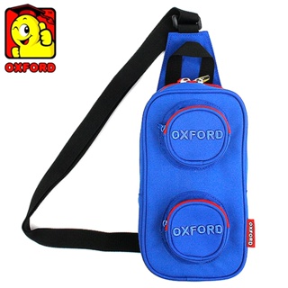 OXFORD Block Sling Bag Hip Sack Blue Polyester Kids Junior Student Character