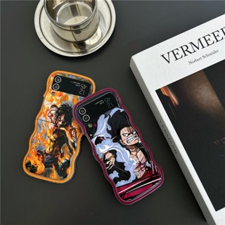 เคสโทรศัพท์ เจลนิ่ม กันกระแทก ลาย One Piece Luffy Ace สําหรับ Samsung Galaxy Z Flip 3 4 5