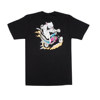 Ripndip เสื้อยืดแขนสั้น ผ้าฝ้าย พิมพ์ลายแมว สําหรับผู้ชาย และผู้หญิง