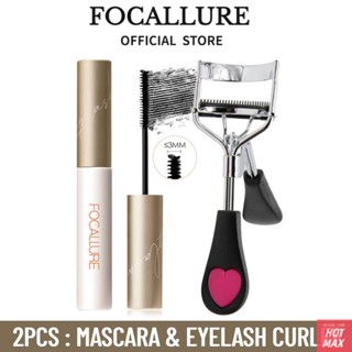 [2 ชิ้น] Focallure มาสคาร่าขนตากันน้ำ + สีดำหนายาวดัดขนตาแต่งหน้าชุดเครื่องสำอาง [hotmax]