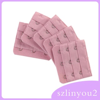 [szlinyou2] ตะขอต่อขยายบราชั้นใน ยืดหยุ่น 3x3 ตะขอ 5 สี 5 ชิ้น