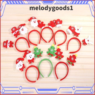 Melodygoods1 ที่คาดผม ประดับโบว์ ซานตาคลอส ของขวัญคริสต์มาส สําหรับเด็ก