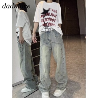 DaDulove💕 New American Ins High Street Retro Jeans Niche High Waist Loose Wide Leg Pants Large Size Trousers