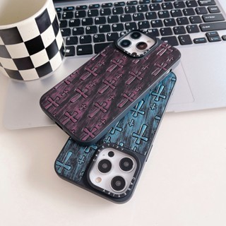 【Chrome Hearts】casetify เคสโทรศัพท์หนังนิ่ม กันกระแทก เนื้อแมตต์ แฟชั่น สําหรับ iPhone 12 13 14 Pro Max