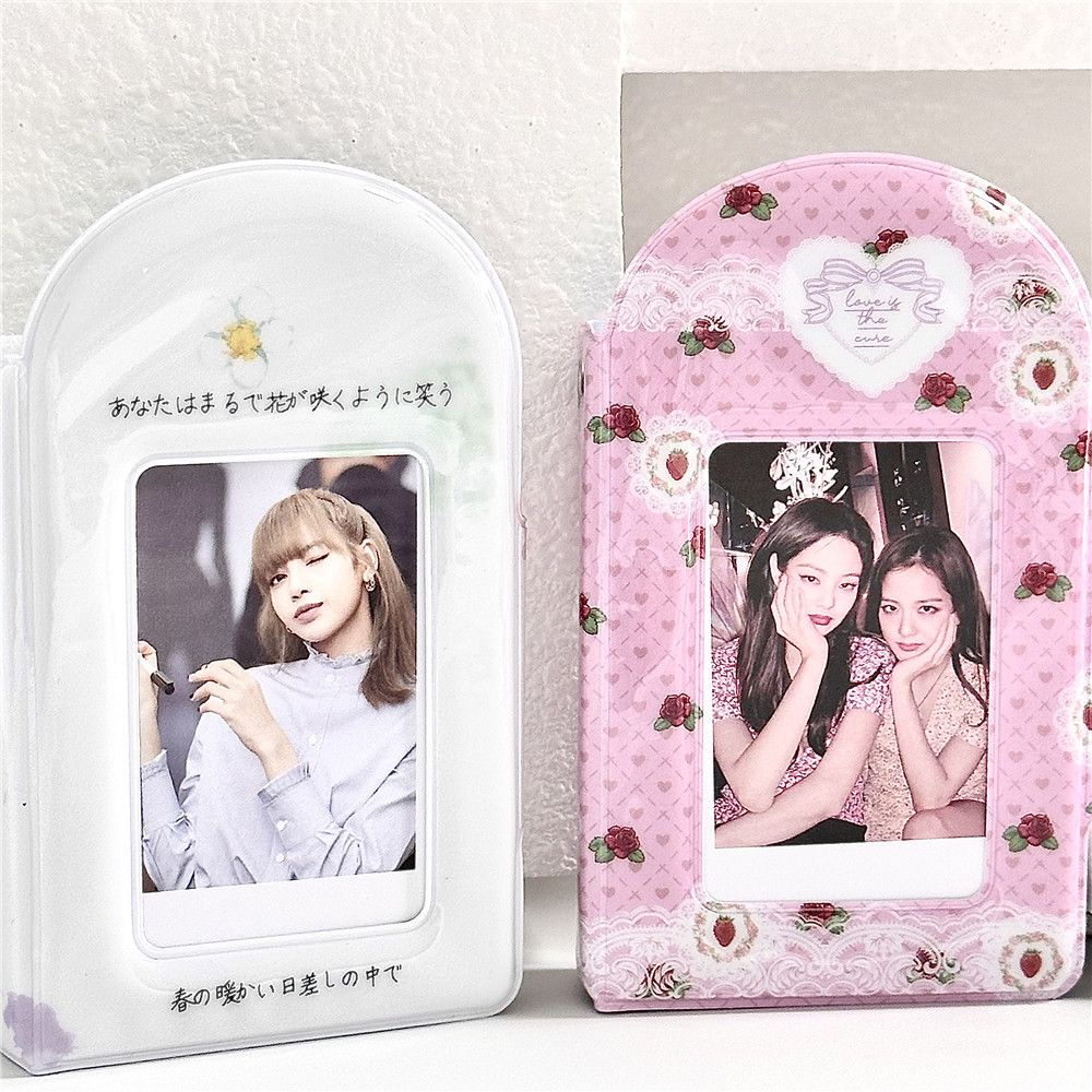 Ins Style Fresh Rose 10 ซม.โพลารอยด์มินิอัลบั้มรูปหัวเข็มขัดอัลบั้ม Aidou การ์ดขนาดเล็กหนังสือการ์ดกระเป๋า