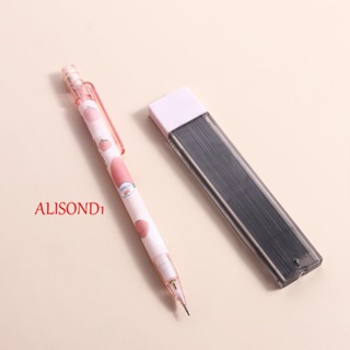 Alisond1 ดินสอกด น่ารัก เครื่องเขียน ดินสอรีฟิล สีชมพู เขียน เครื่องมือปากกากดพีช