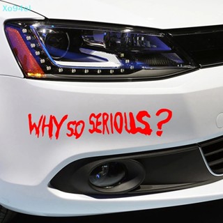 Xo94ol สติกเกอร์ไวนิล ลาย Why So Serious สะท้อนแสง สําหรับติดตกแต่งรถยนต์ ATV TH