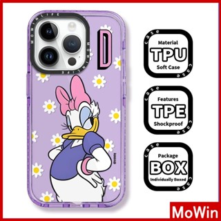 Mowin - เข้ากันได้สำหรับ เคสไอโฟน เคสไอโฟน11 เคส iphone 11เคสไอโฟนเคสนิ่มเคสใสหนากันกระแทกกรอบป้องกันกล้องสีม่วงสวยเป็ดตาโตใช้ได้กับ iPhone 13 Pro Max 12 Pro Max 11 XR XS