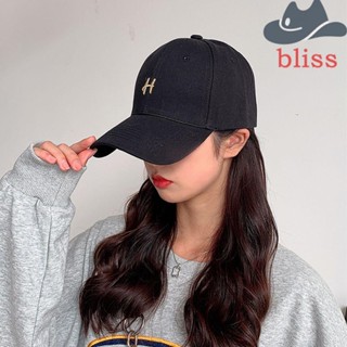 Bliss หมวกเบสบอล ผ้าฝ้าย พิมพ์ลายตัวอักษร สไตล์พังก์ สําหรับผู้ชาย และผู้หญิง