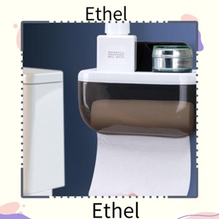 Ethel1 กล่องทิชชู่ ที่ใส่กระดาษทิชชู่ กันน้ํา ไม่ต้องเจาะผนัง อุปกรณ์ห้องน้ํา ที่ใส่กระดาษทิชชู่ ติดผนัง ห้องครัว