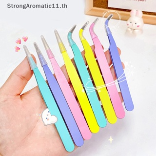 Strongaromatic แหนบโค้ง อเนกประสงค์ สีแคนดี้ สําหรับสมุดภาพ เทปกระดาษ DIY 2 ชิ้น