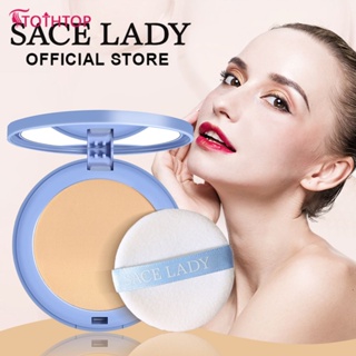 SACE LADY Oil-control Compact Powder Foundation Waterproof Matte Face Powder Bedak Original [TOP]