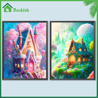 【Doub X ✮】ภาพวาดปักเพชร ทรงกลม ลายพืช 5D DIY สําหรับตกแต่งบ้าน ✮