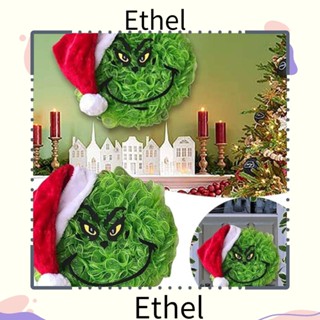 Ethel1 จี้พวงหรีดคริสต์มาส สําหรับตกแต่งบ้าน ประตู ต้นคริสต์มาส