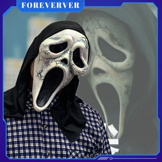 Scream 6 Mask Cosplay Skull Headgear Metamorphosis Horror White Ghost Face Ghost Festival Halloween Horror Death Ghost Face Mask fore