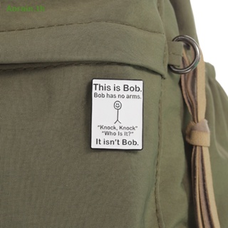 # เข็มกลัด &amp; ใหม่ # ตลก ตลก เคลือบ Pins This Is Bob Has No Arms Knock เข็มกลัด ปกเสื้อ