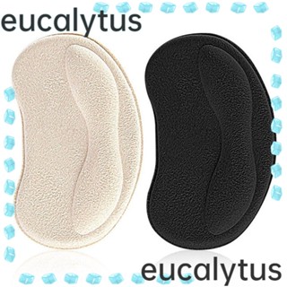 Eucalytus1 แผ่นรองส้นเท้า แบบนิ่ม มีกาวในตัว ปรับขนาดได้ ใส่สบาย สําหรับผู้หญิง 5 ชิ้น