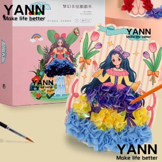 Yann1 สติกเกอร์กระดาษ ลายโปเก้ สีน้ํา DIY เสริมการเรียนรู้เด็ก