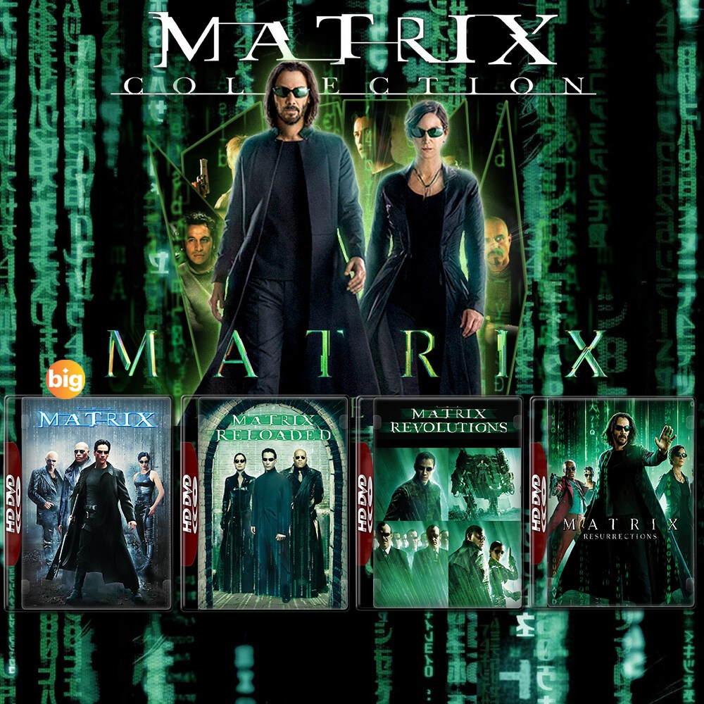 แผ่น 4K หนังใหม่ The Matrix เดอะ เมทริคซ์ 1-4 4K หนังใหม่ มาสเตอร์ เสียงไทย (เสียง ไทย/อังกฤษ ซับ ไท