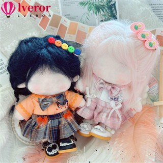 Lveror เสื้อผ้าตุ๊กตา ผ้าฝ้าย แฮนด์เมด หลากสี สําหรับตุ๊กตาไอดอล 20 ซม. DIY