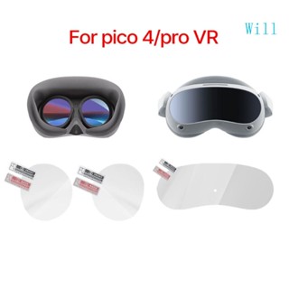 Will ฟิล์มกันรอยหน้าจอ แบบใส ความละเอียดสูง สําหรับแว่นตา VR Pico 4 Pro