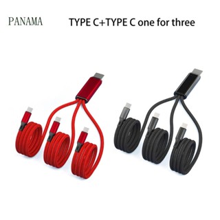 Nama 3 in 1 สายชาร์จ USB C เป็น 3 USB C ชาร์จเร็ว สําหรับโทรศัพท์มือถือ แท็บเล็ต และอื่น ๆ