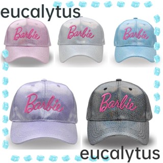 Eucalytus1 หมวกเบสบอลลําลอง ปักลายตัวอักษร Baibie Kawaii ปรับได้ สําหรับเด็ก และผู้ใหญ่