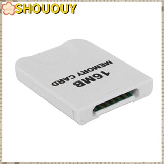 Shououy การ์ดหน่วยความจํา 16MB สีขาว อุปกรณ์เสริม สําหรับ Wii