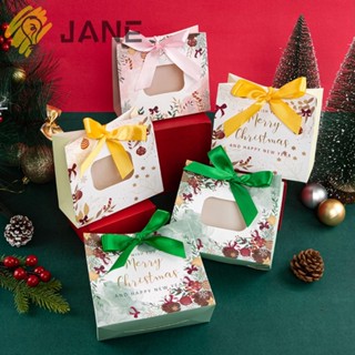 Jane ถุงกระดาษใส สําหรับใส่ของขวัญคริสต์มาส 5 ชิ้น
