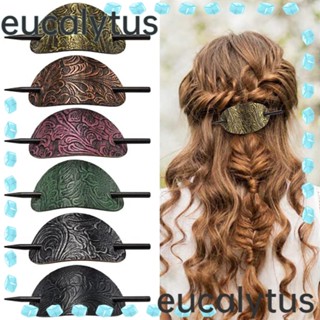 Eucalytus1 ยางรัดผมหนัง ทรงวงรี สําหรับผู้หญิง