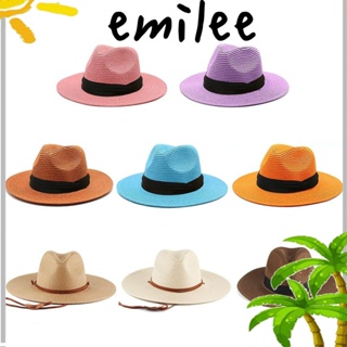 EMILEE หมวกบักเก็ต หมวกชายหาด ระบายอากาศ แฟชั่นฤดูร้อน